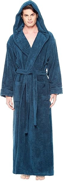 arus-men-s-hood-n-full-ankle-length-hooded-turkish-cotton-bathrobe-ocean-blue