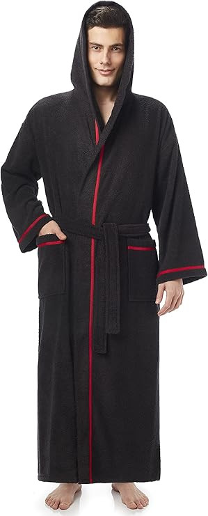 arus-men-s-hooded-classic-bathrobe-turkish-cotton-robe-with-full-length-options-black-with-red
