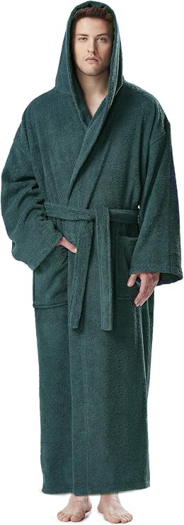 arus-men-s-hooded-classic-bathrobe-turkish-cotton-robe-with-full-length-options-green