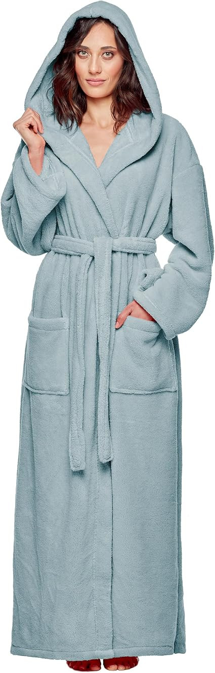 arus-women-s-long-hooded-fleece-bathrobe-turkish-soft-plush-robe