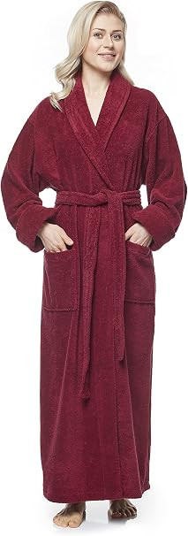 arus-women-s-long-style-full-length-thick-shawl-collar-turkish-bathrobe-red