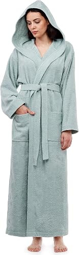 arus-women-s-pacific-hooded-turkish-cotton-bath-robe-with-full-length-options-green