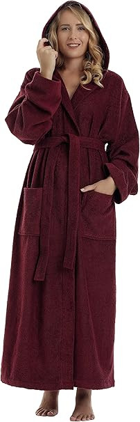 arus-women-s-pacific-hooded-turkish-cotton-bath-robe-with-full-length-options-red