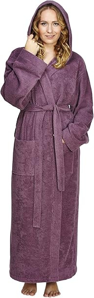 arus-women-s-pacific-hooded-turkish-cotton-bath-robe-with-full-length-options-rose